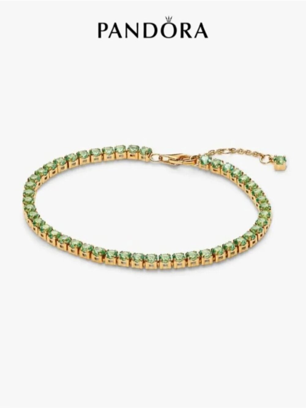Pandora Sparkling Green Tennis Bracelet
